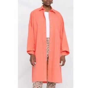 Designer | Henrik Vibskov Shirtdress Painters Jacket | Coral | L